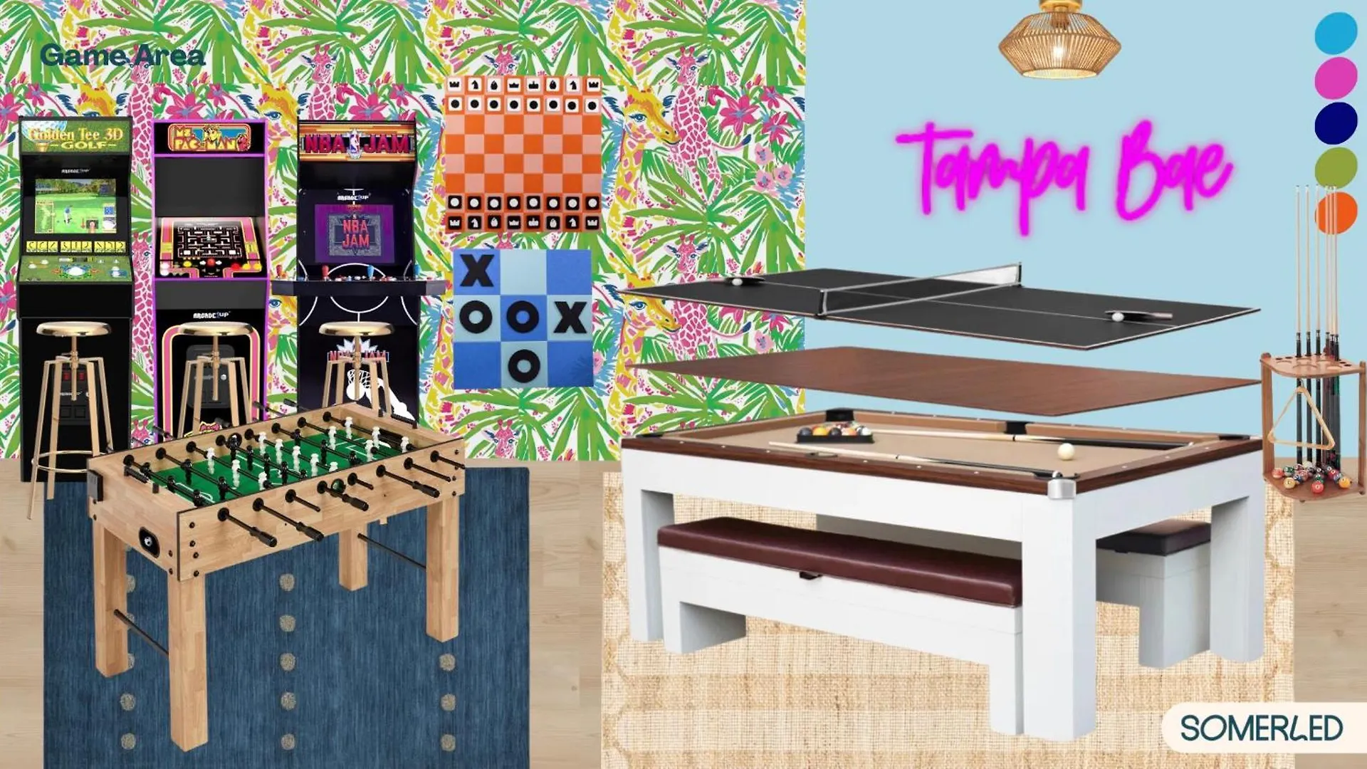טאמפה Heated Pool-Hottub-Selfie Wall-Game Room-Playset 0*,