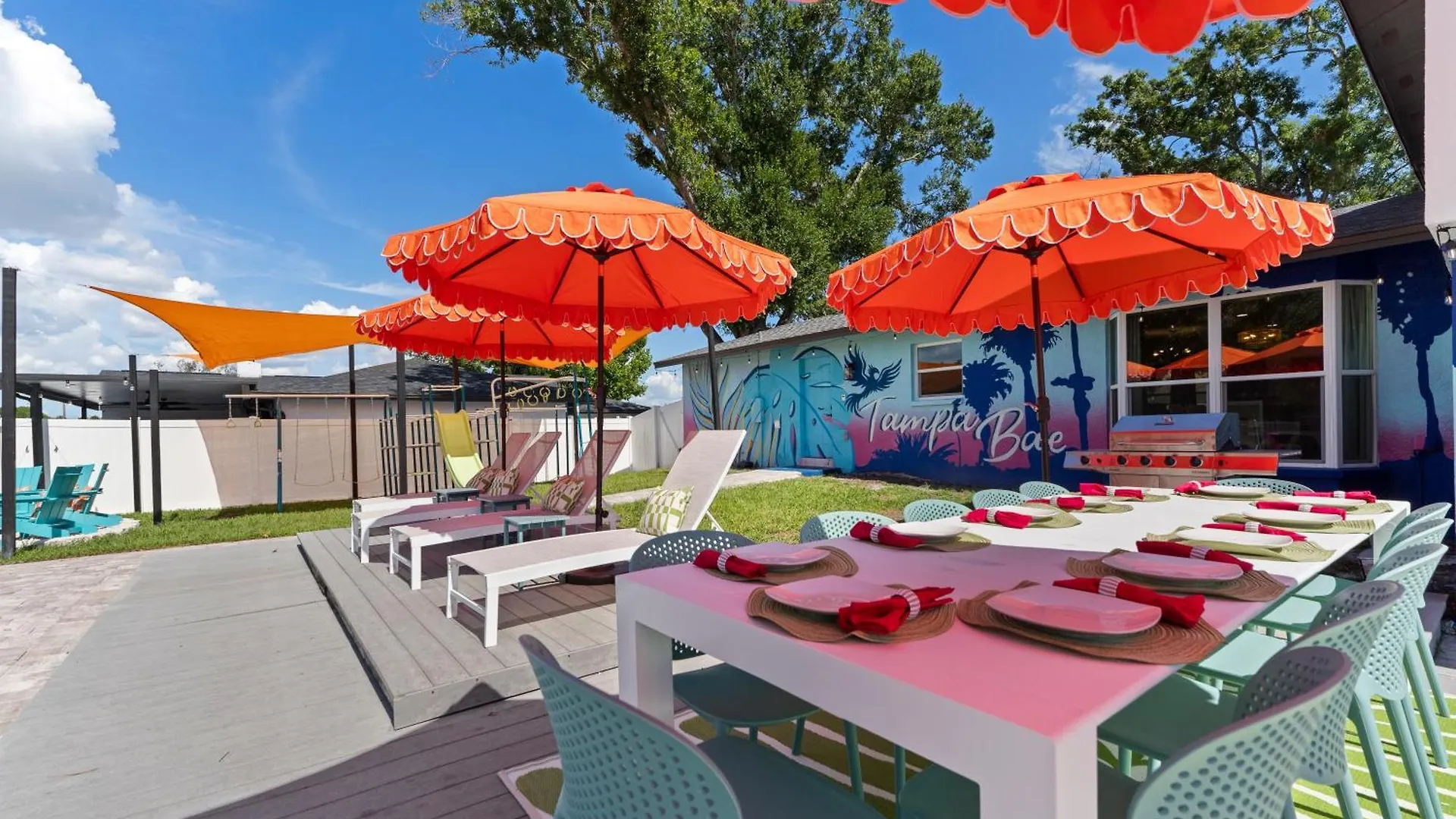 טאמפה Heated Pool-Hottub-Selfie Wall-Game Room-Playset בית נופש